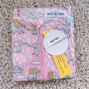 LIMITED EDITION Little Sleepies PINK Elephant Zippy 3T